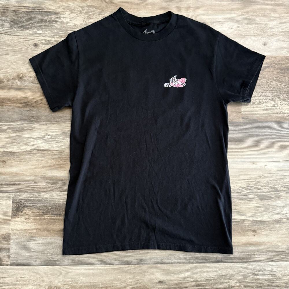 Lost Enterprises Black Tie-Dye Logo Graphic T-Shirt Men’s Size Small Y2K